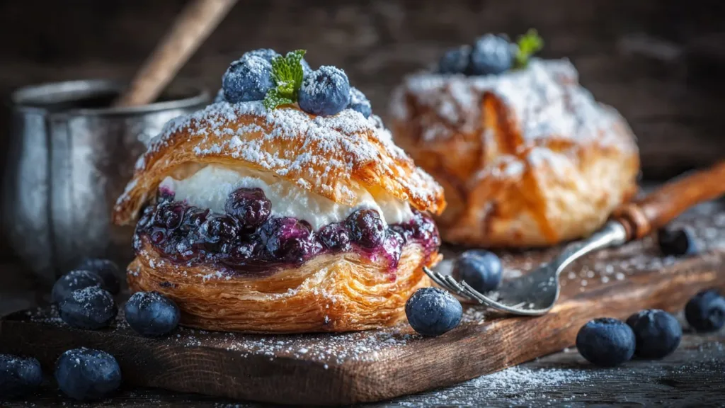 Scrumptious Blueberry Cream Cheese Puff Pastry : A Delicious Treat!