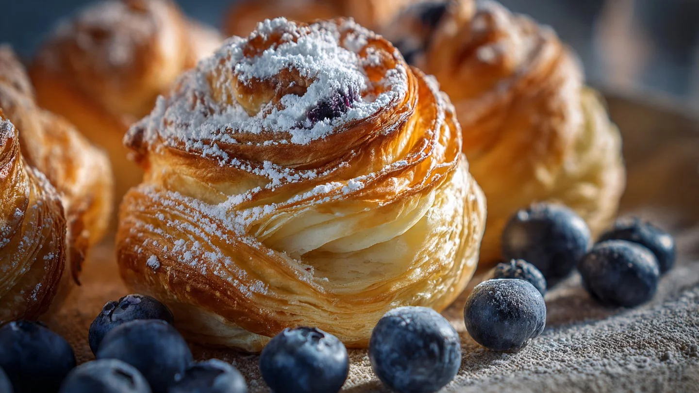 Blueberry Cream Cheese Puff Pastry