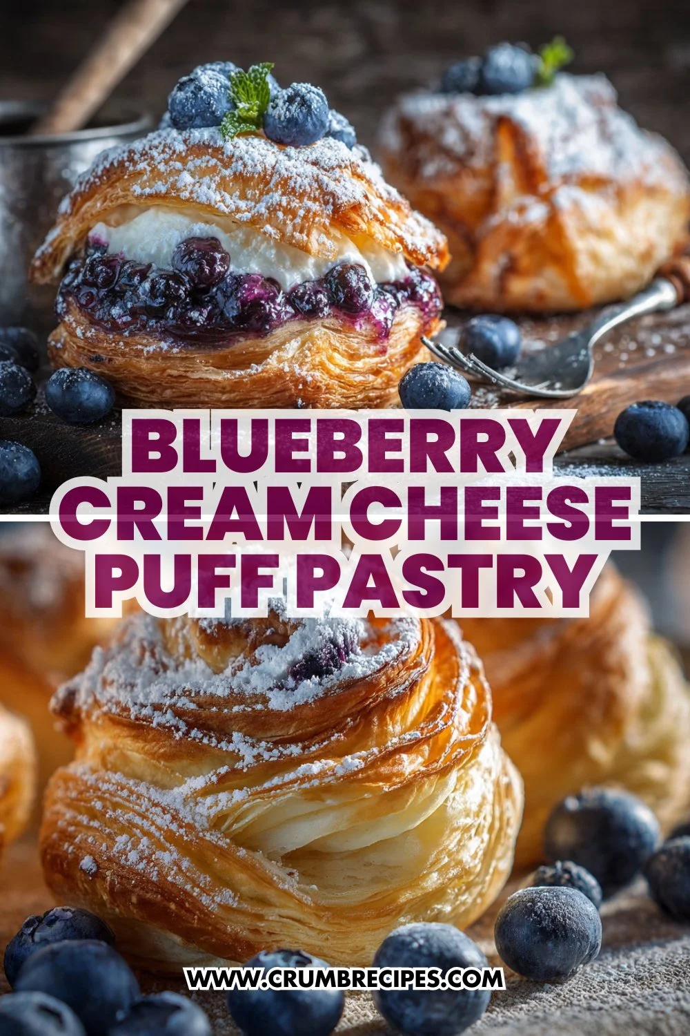 Blueberry Cream Cheese Puff Pastry