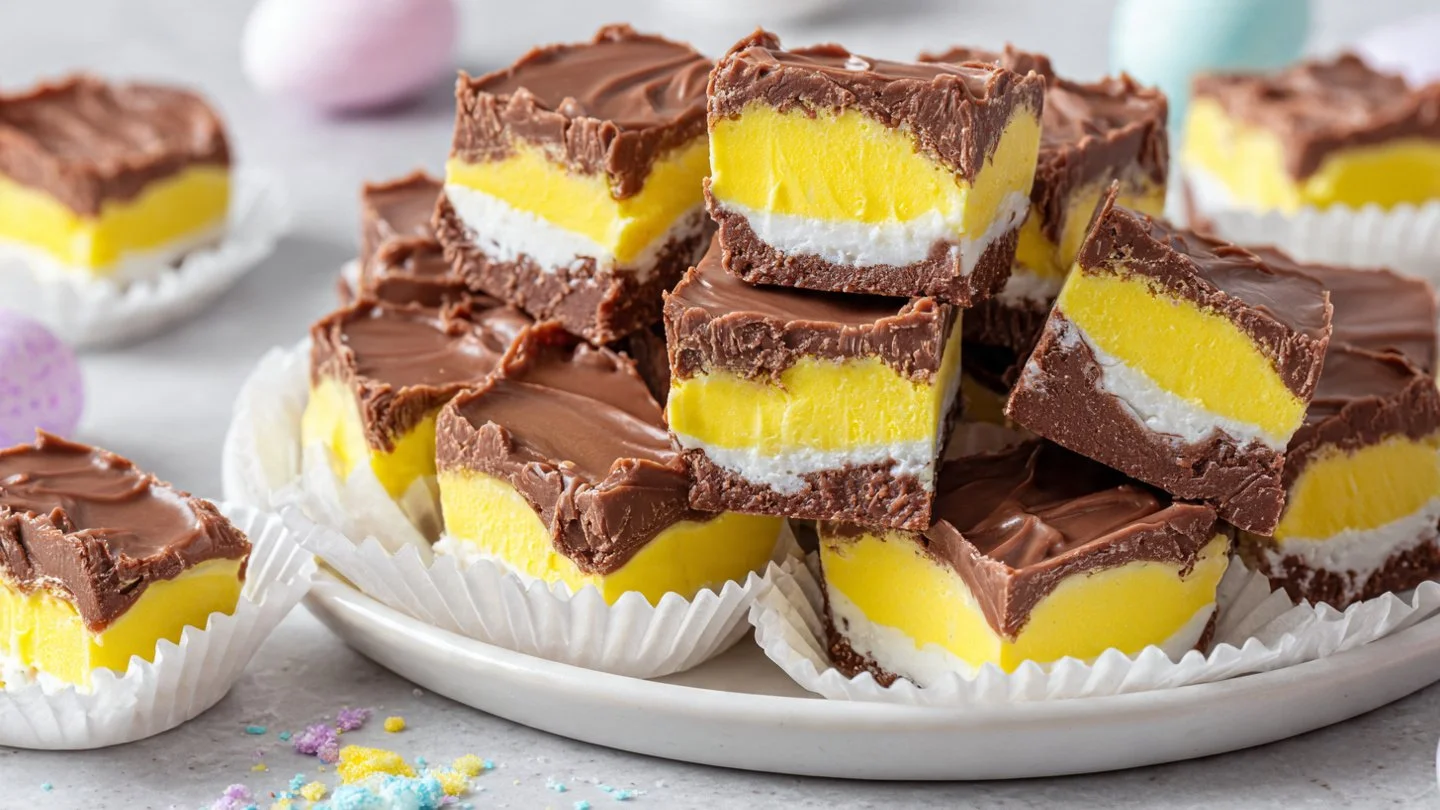 Cadbury Egg Fudge