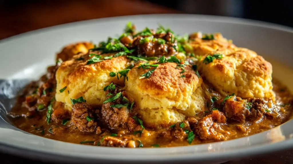 Cattle Drive Casserole with Cheesy Biscuits : Hearty, Homey, and Totally Cozy