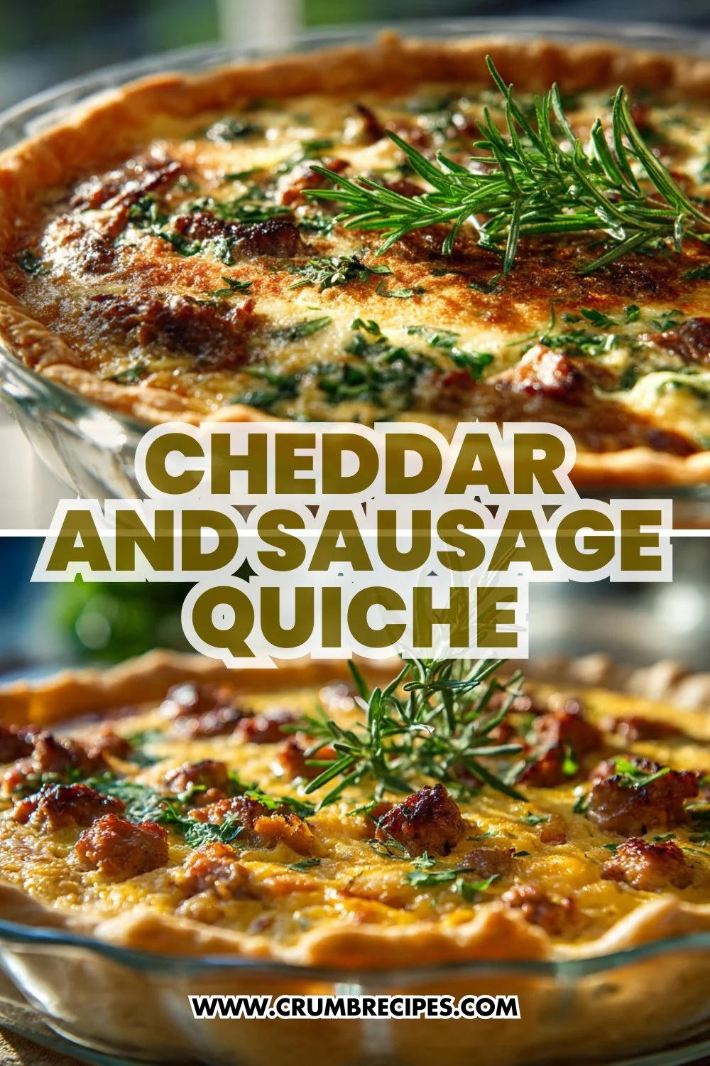 Cheddar and Sausage Quiche