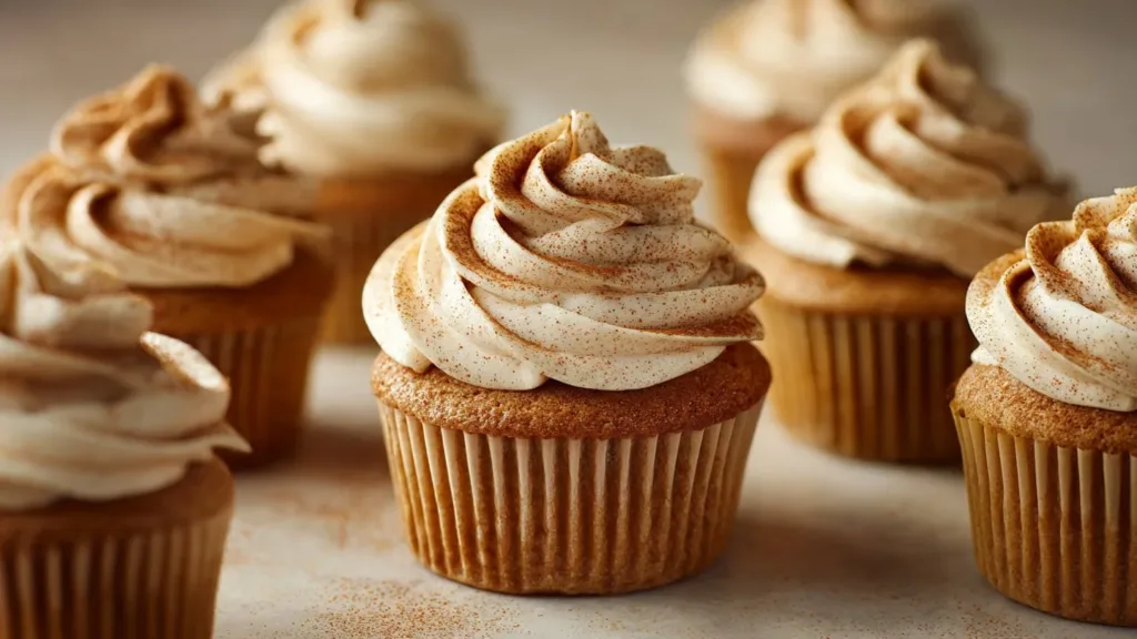Delicious Churro Cupcakes with Cinnamon Cream Cheese Frosting