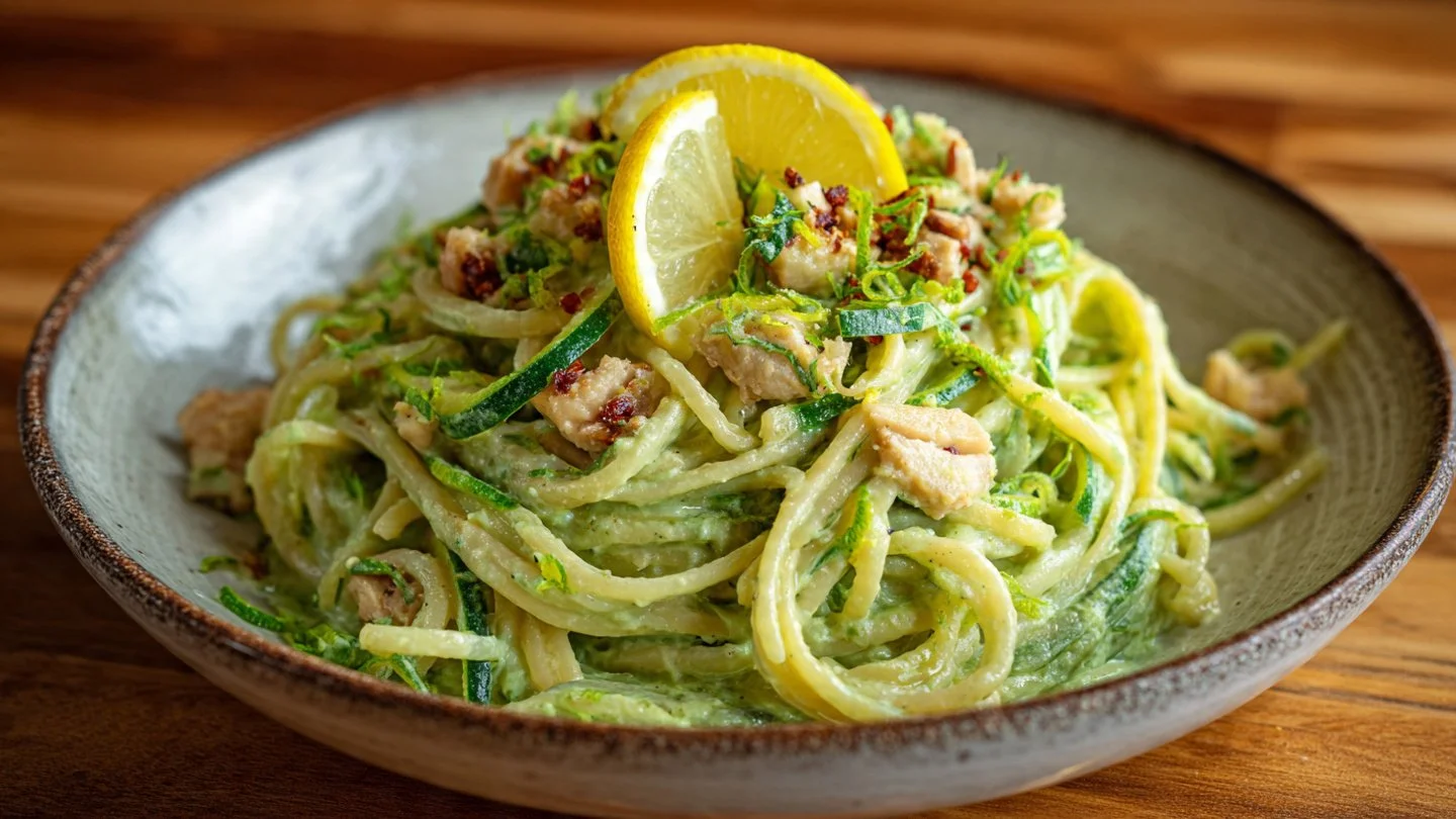 Creamy Green Spaghetti : Lemon Blossoms Style (Fresh, Velvety Weeknight Pasta) green spaghetti Creamy Green Spaghetti - Lemon Blossoms