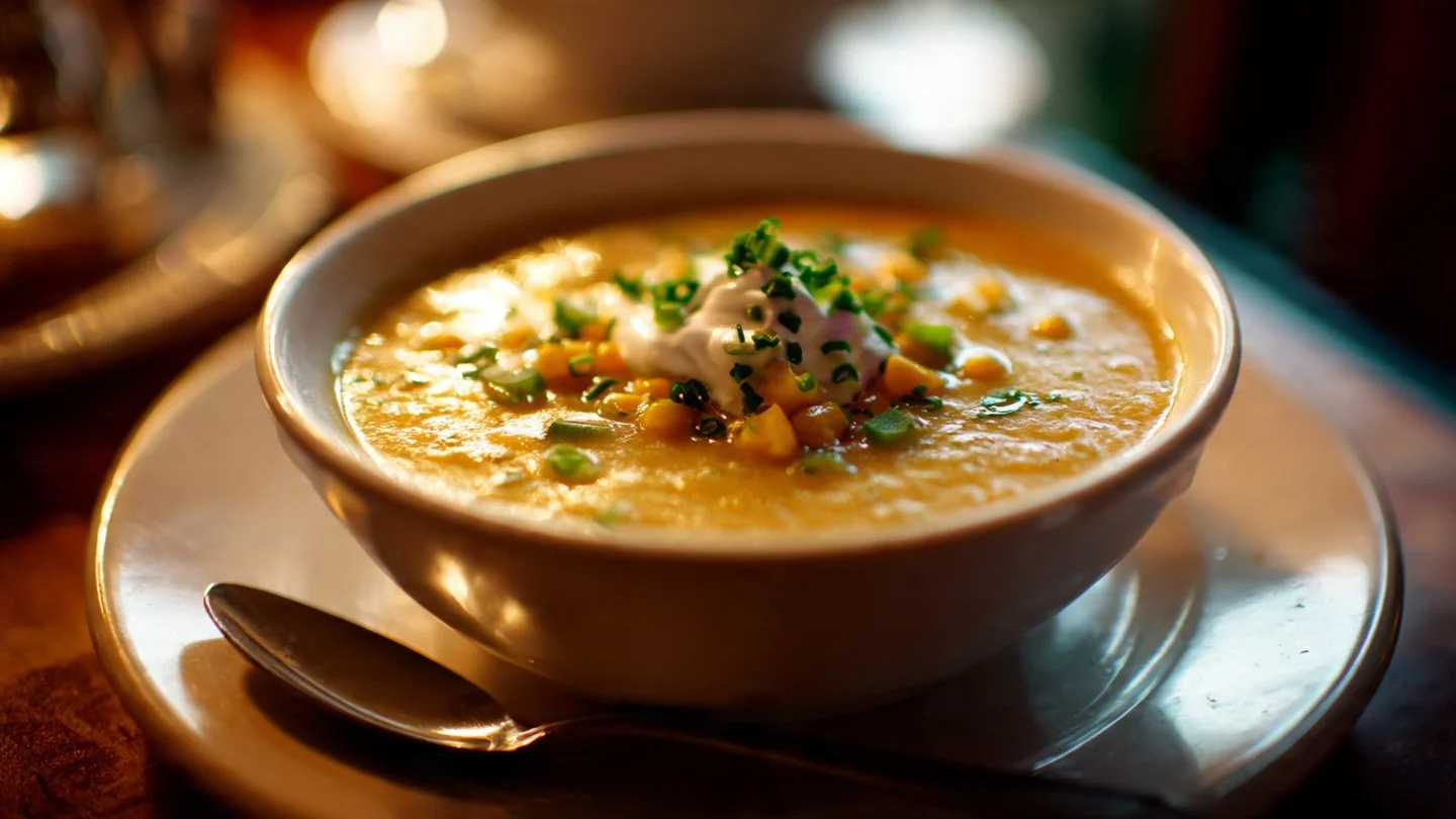 Creamy Poblano Corn Chowder Recipe