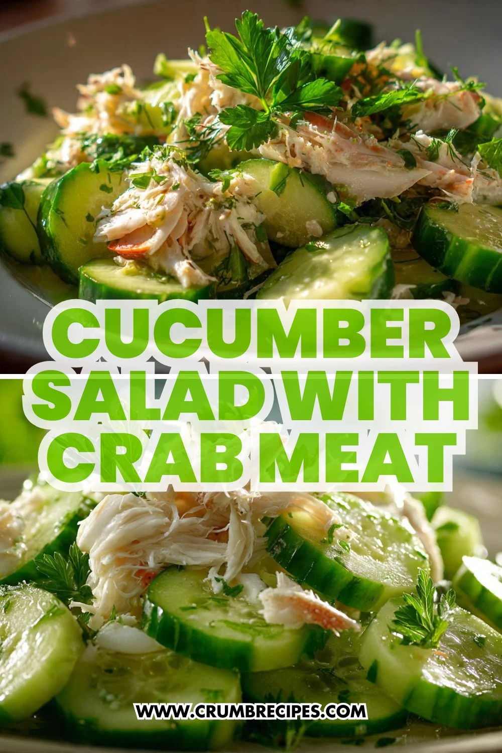 Cucumber Salad with Crab Meat