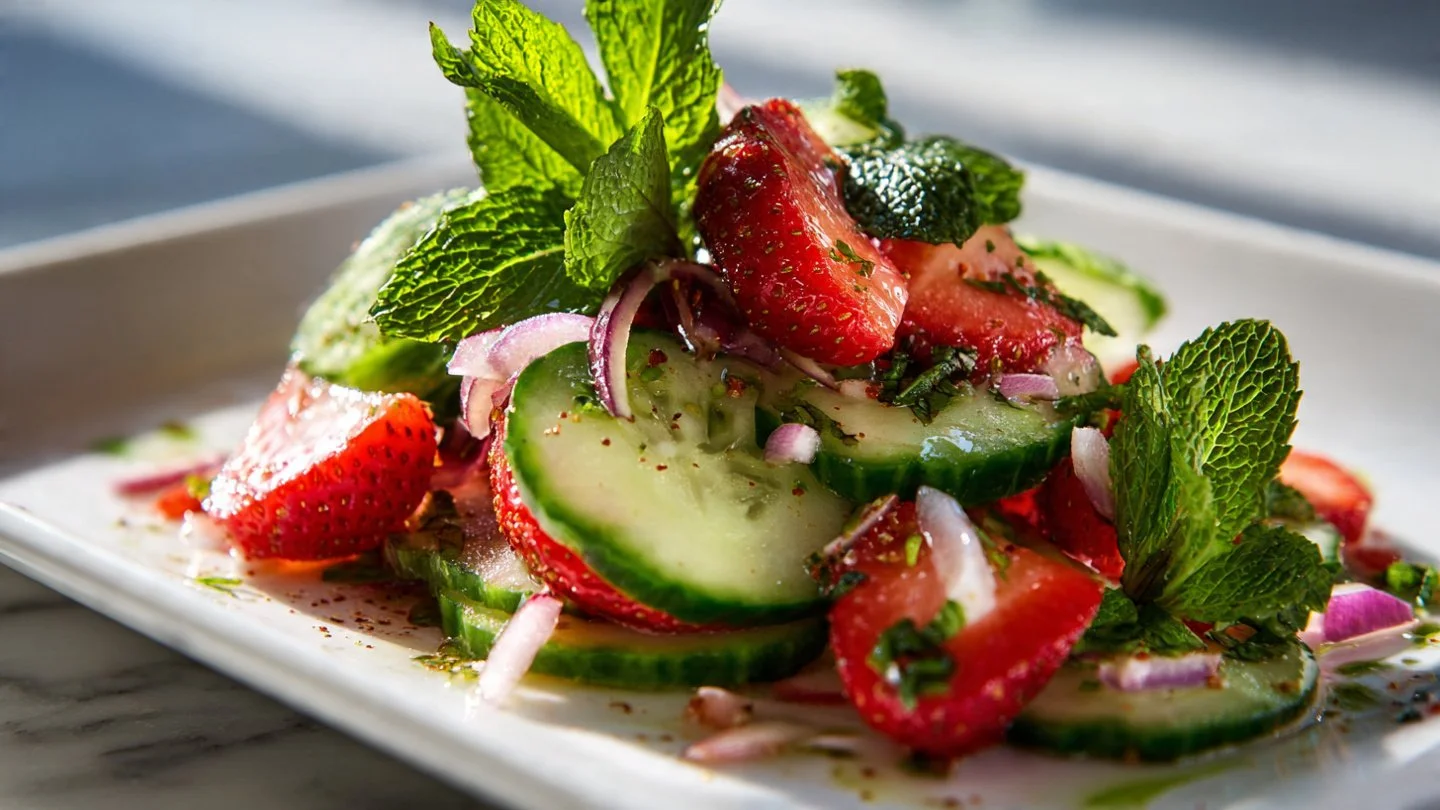 Cucumber Strawberry Salad