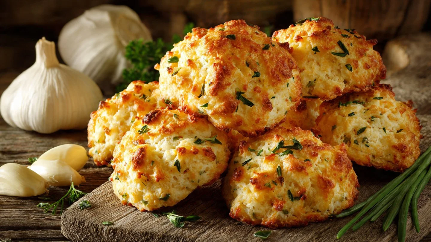 Garlic Cheese Drop Biscuits