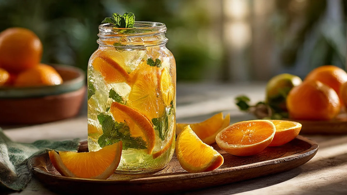 Iced Orange Ginger Green Tea