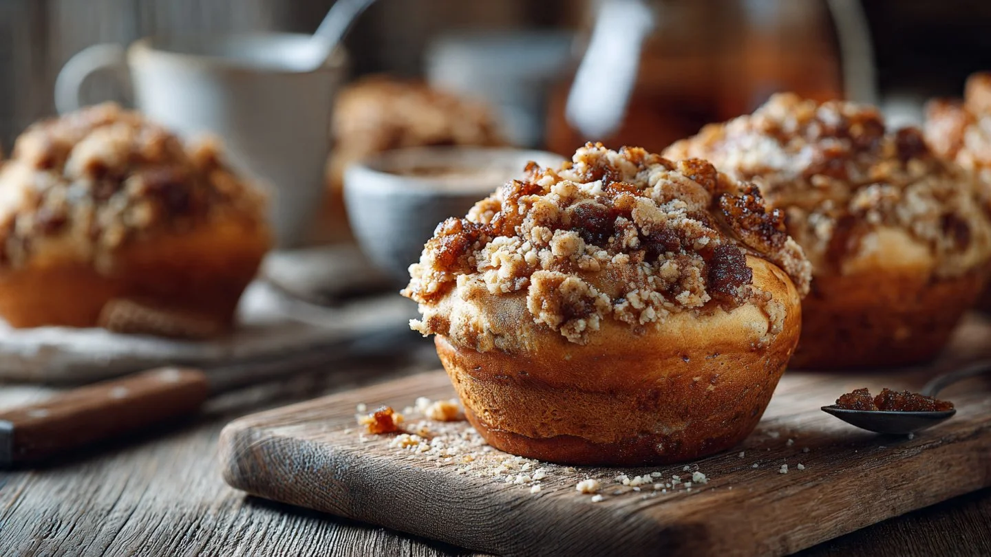 Irresistible Apple Cheesecake Streusel Buns