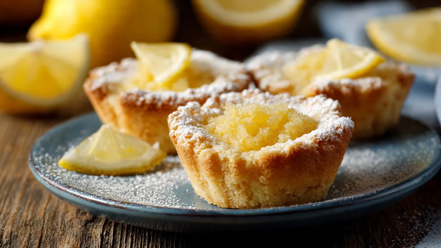 Sunshine Lemon Bar Cookie Cups : Bite-Sized Citrus Bliss Lemon Bar Cookie Lemon Bar Cookie Cups