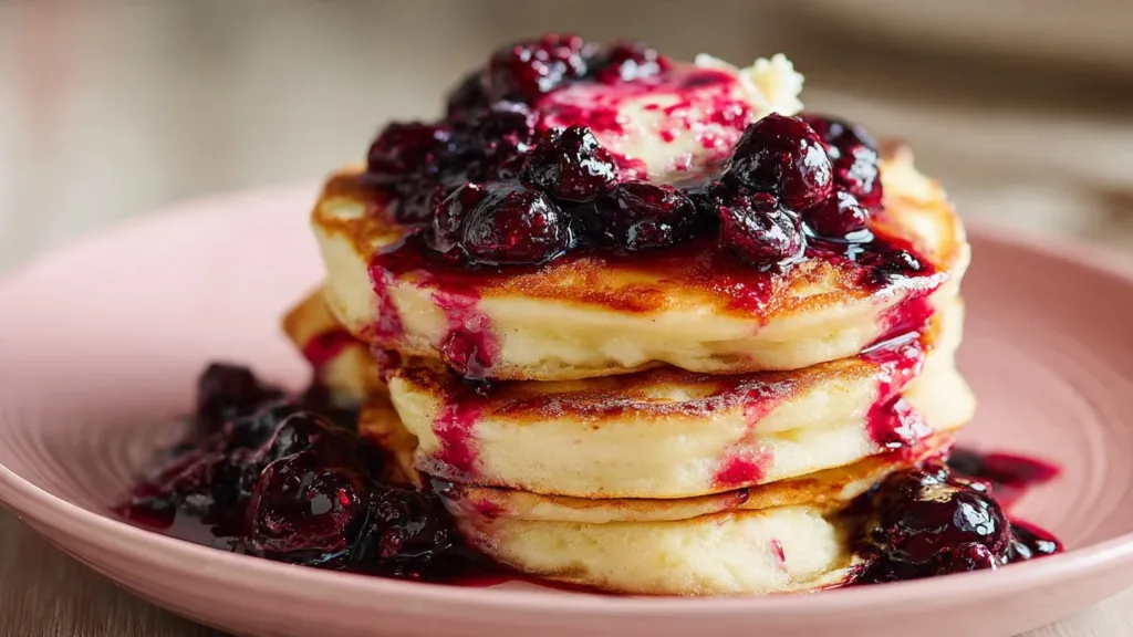 Lemon-Blueberry Pancakes with Berry Compote: A Sweet Morning Delight