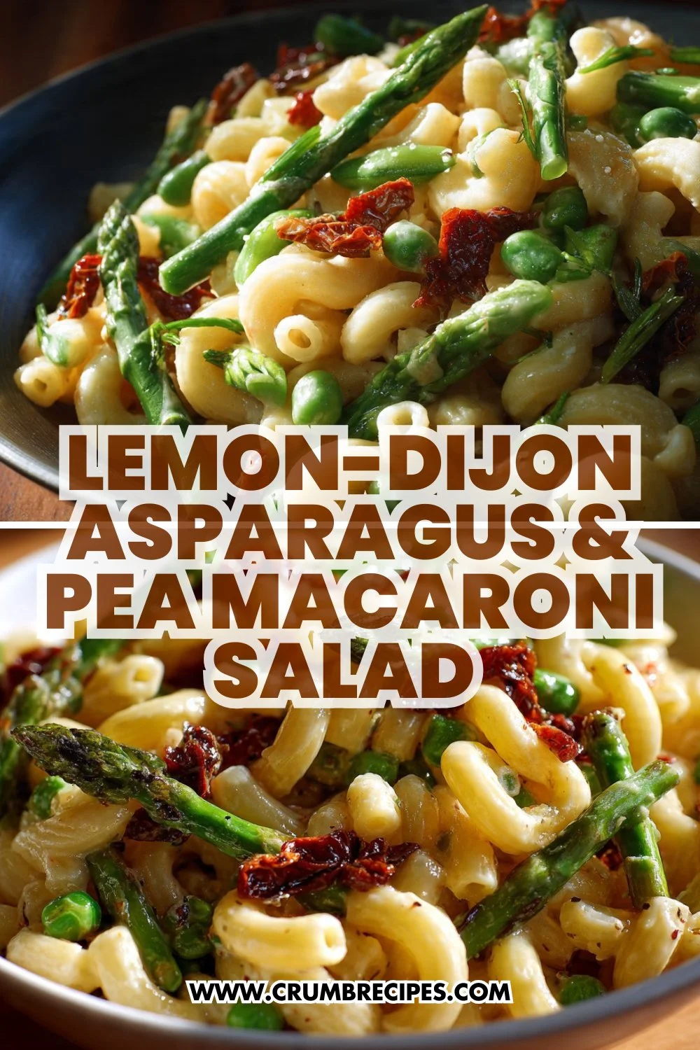 Lemon-Dijon Asparagus and Pea Macaroni Salad for Spring Vibes