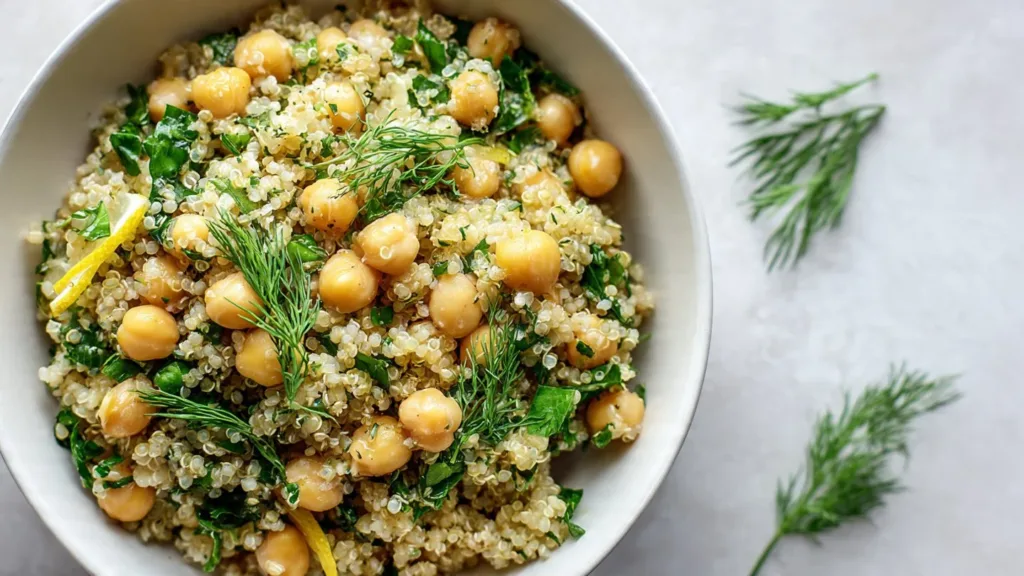 Zesty Lemon Herb Quinoa with Chickpeas: Your New Go-To Meal!