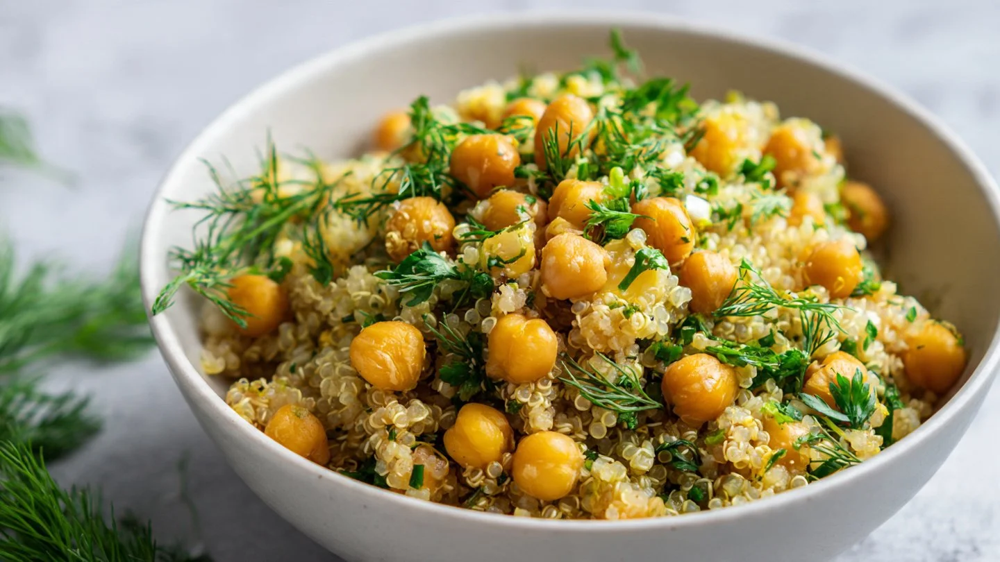 Lemon Herb Quinoa with Chickpeas