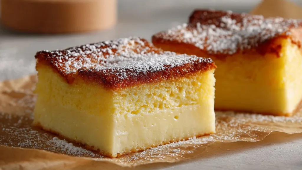 Lemon Magic Custard Cake: A Slice of Sunshine