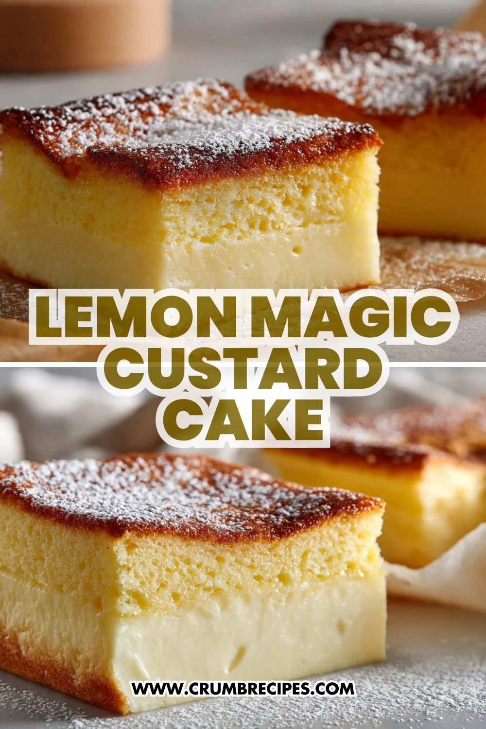 Lemon Magic Custard Cake