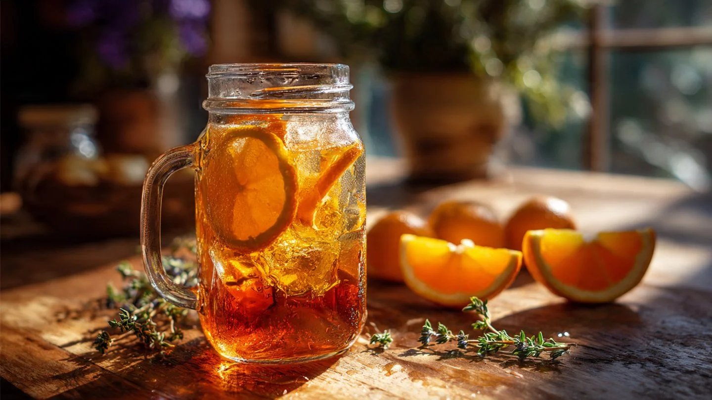 Orange Rosemary Iced Tea
