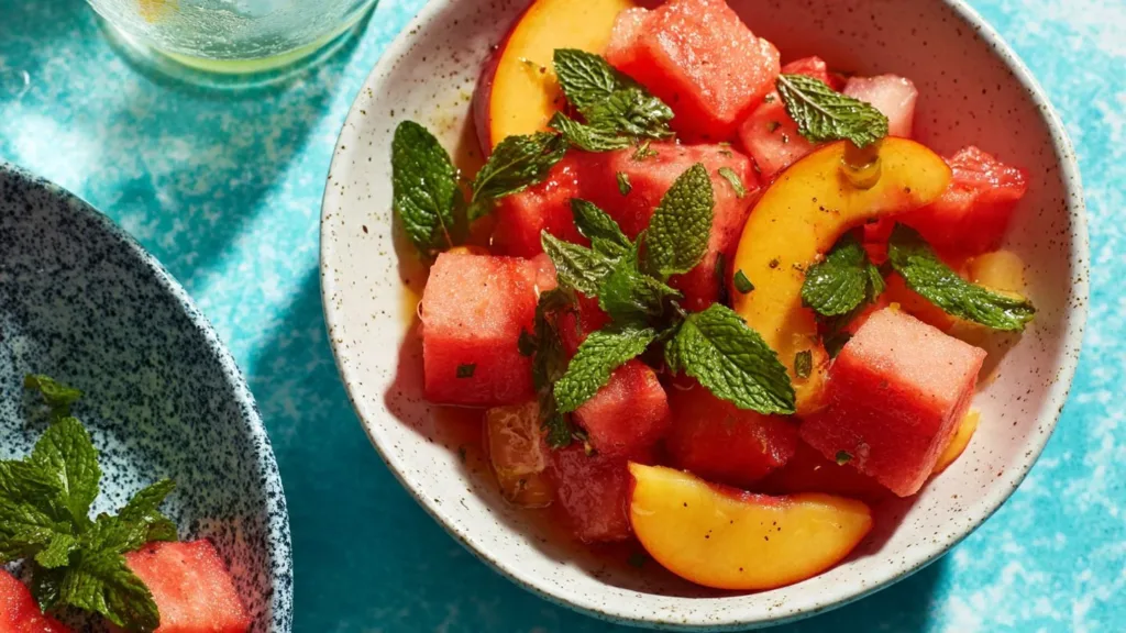Heavenly Peach and Watermelon Salad: The Ultimate Summer Freshness