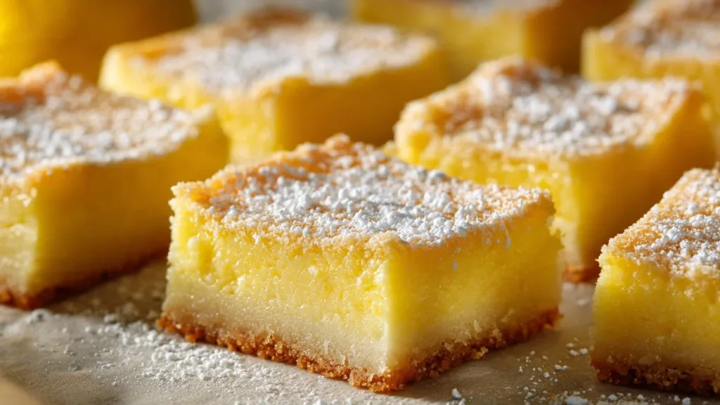 Ultra-Rich Lemon Cream Cheese Bars on Buttery Shortbread (Ooey Gooey!)