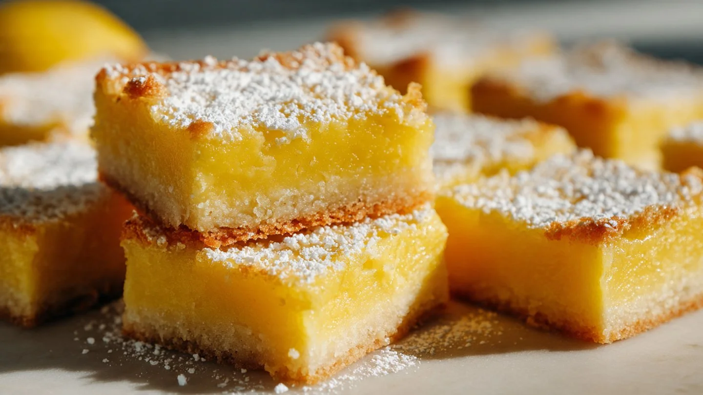 Perfectly ooey gooey lemon bars made extra rich with lemon cream cheese filling on a buttery shortbread crust.