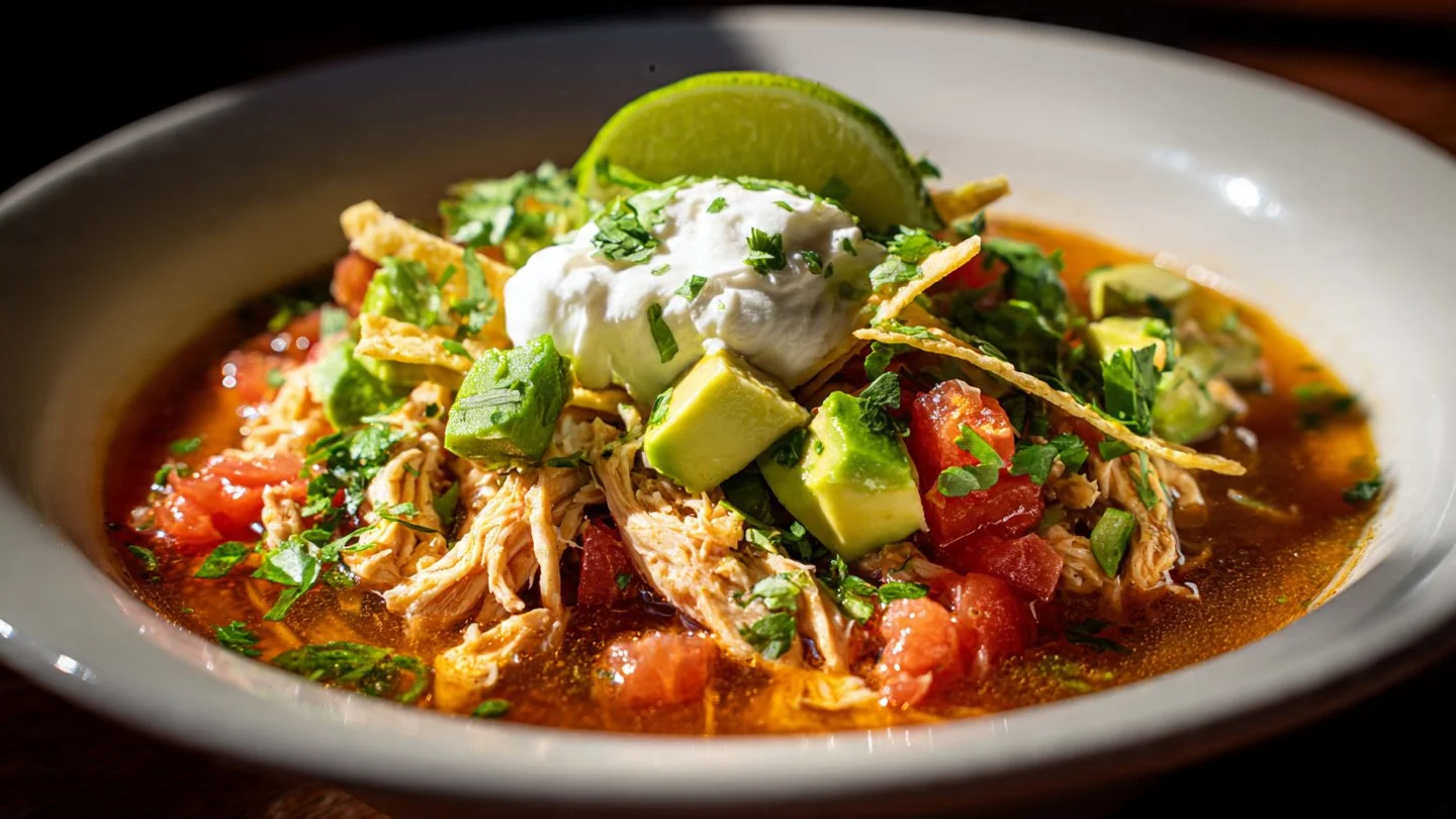 Poblano Chicken Tortilla Soup