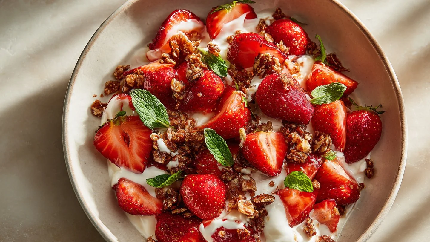 Refreshing Strawberry Crackle Salad