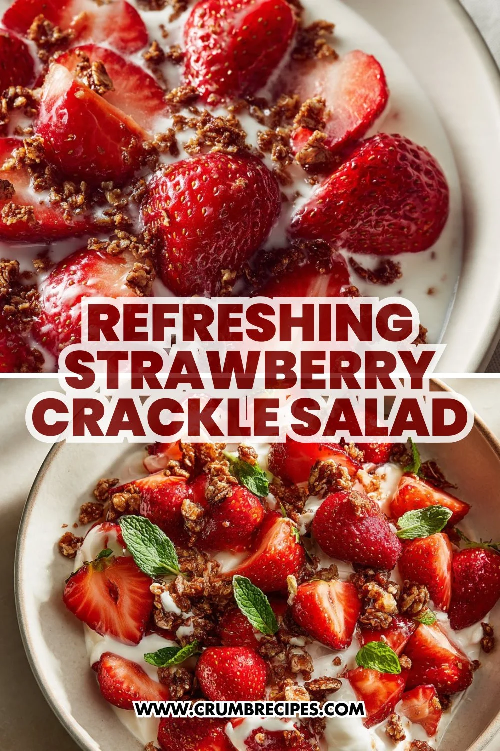 Refreshing Strawberry Crackle Salad