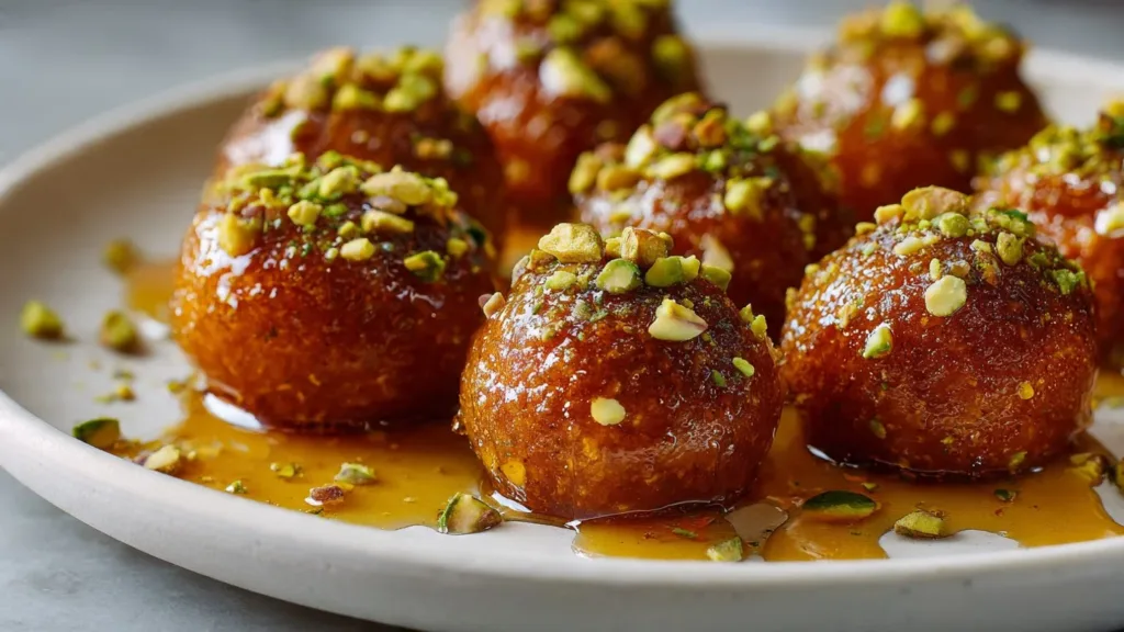 Ricotta Pistachio Honey Bites