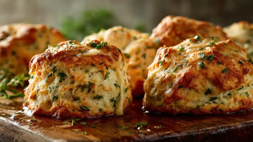 Savory Herb and Cheese Scones : Butter-Kissed Herb Bites
