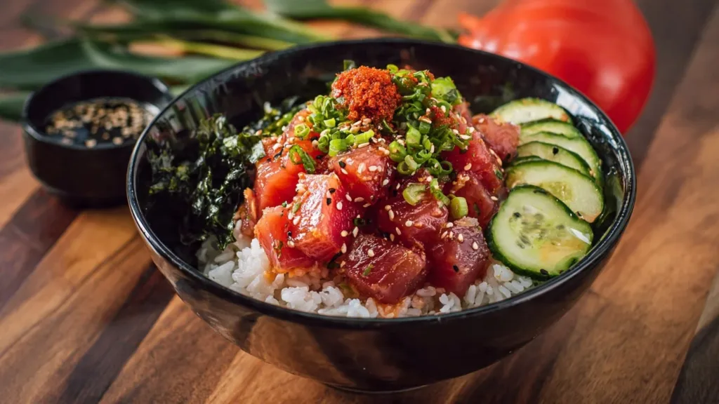 Seared Ahi Tuna Poke Bowl : Bright, Sesame-Crusted & Easy tuna poke bowls Seared Ahi Tuna Poke Bowl : Bright, Sesame-Crusted & Easy