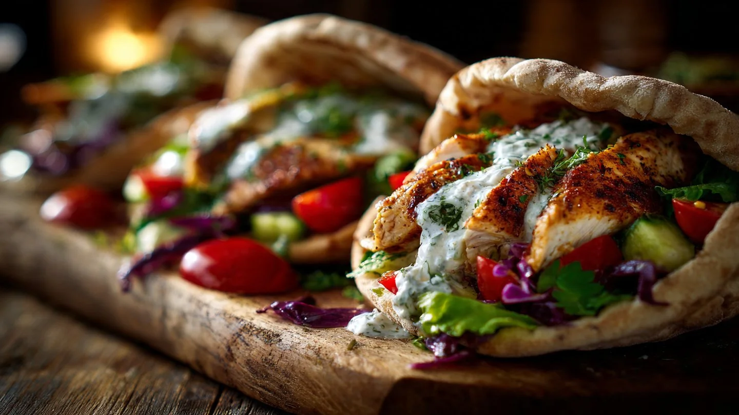 Sheet Pan Chicken Pitas with Herby Ranch Recipe
