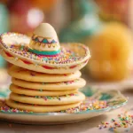 Colorful Sombrero Sugar Cookies decorated for a festive celebration