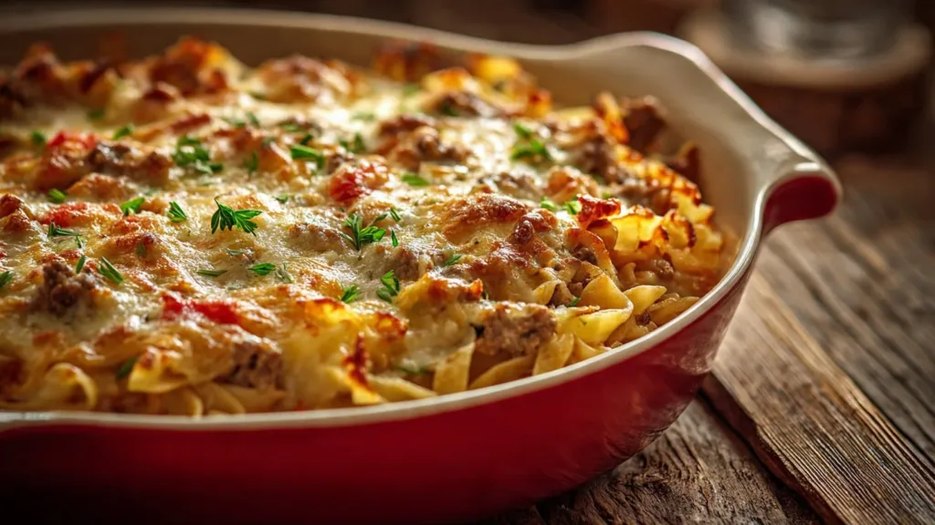 Creamy Sour Cream Beef Noodle Casserole : Weeknight Comfort Bake beef noodle casserole Creamy Sour Cream Beef Noodle Casserole : Weeknight Comfort Bake