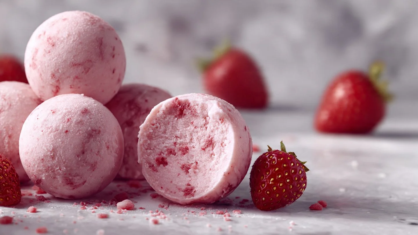 Strawberry Cheesecake Protein Balls You'll Crave Daily