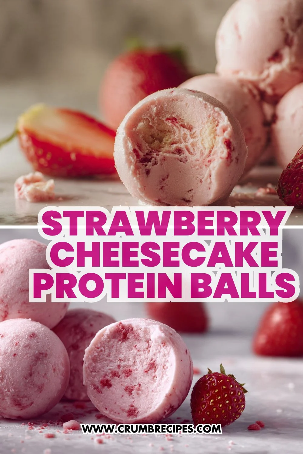 Strawberry Cheesecake Protein Balls