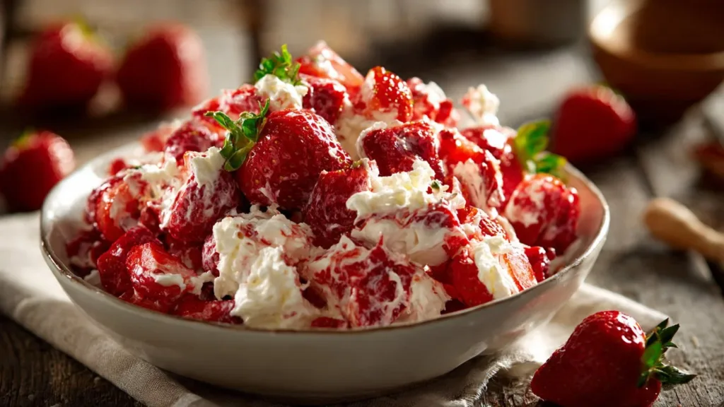Strawberry Sparkle Salad: A Sweet and Crunchy Delight!