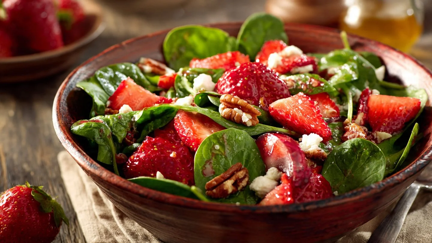 Strawberry Spinach Salad