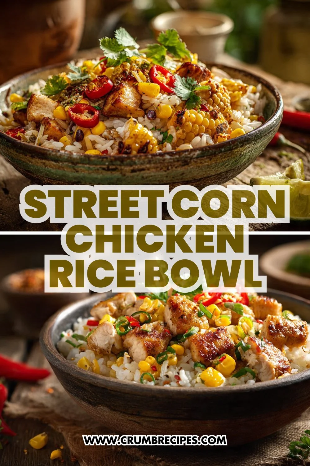 Street Corn Chicken Rice Bowl