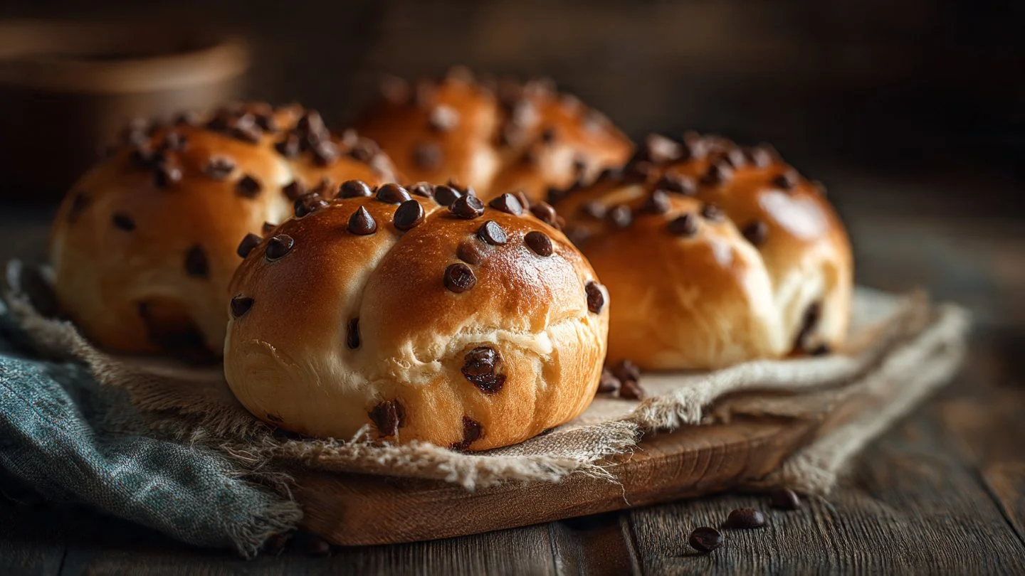 The Fluffiest Chocolate Chip Milk Buns