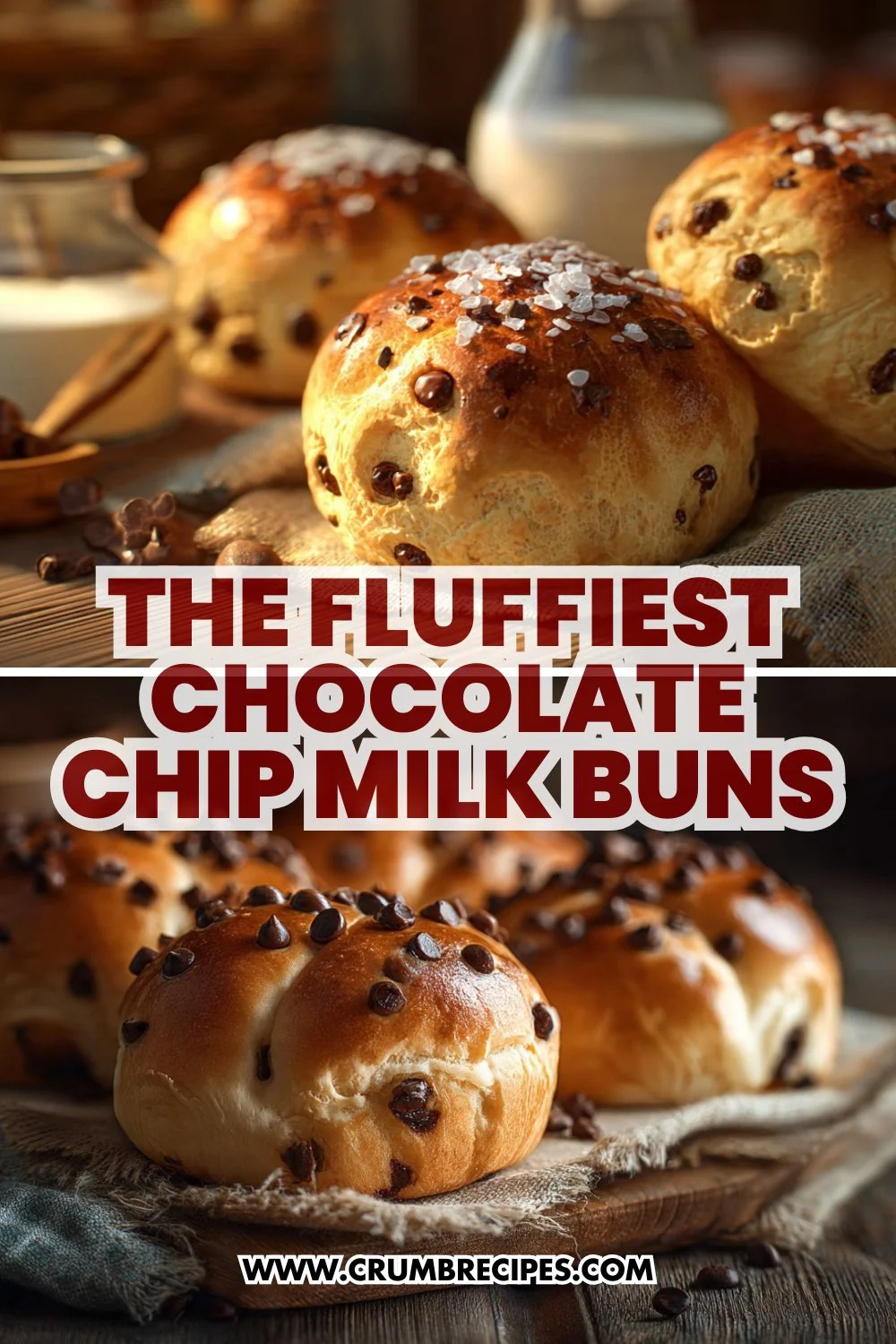 The Fluffiest Chocolate Chip Milk Buns