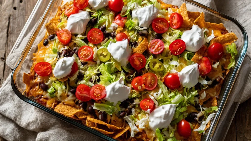 Satisfy Your Cravings with this Irresistible Walking Taco Casserole!
