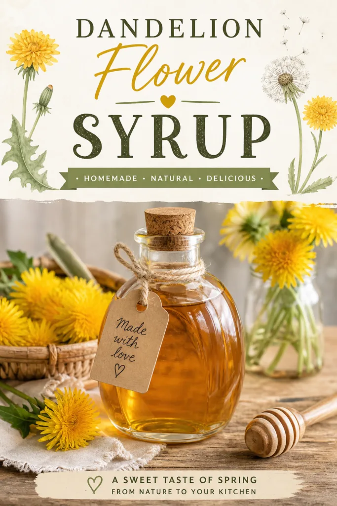 Dandelion Flower Syrup: A Golden Elixir for Your Pantry
