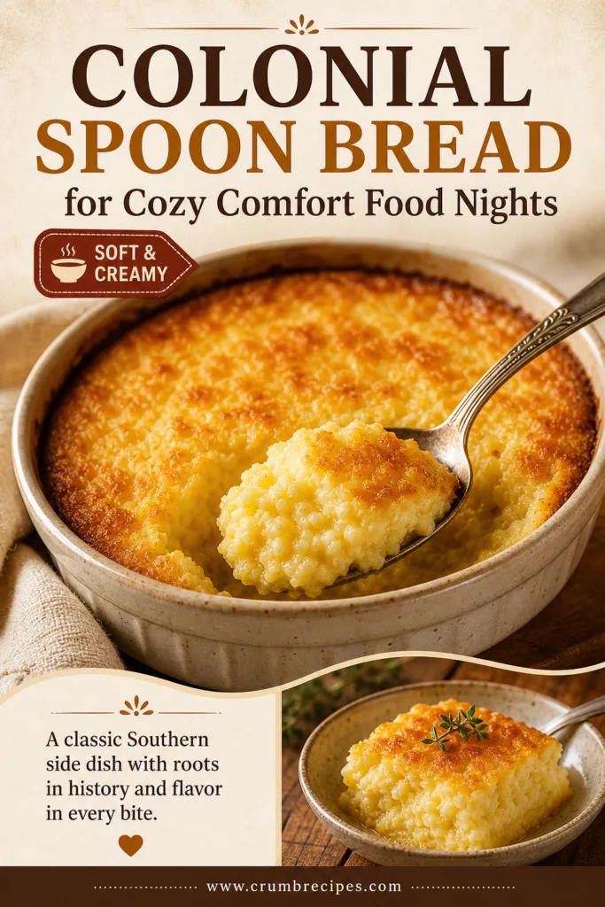 Colonial Spoon Bread for Cozy Comfort Food Nights
