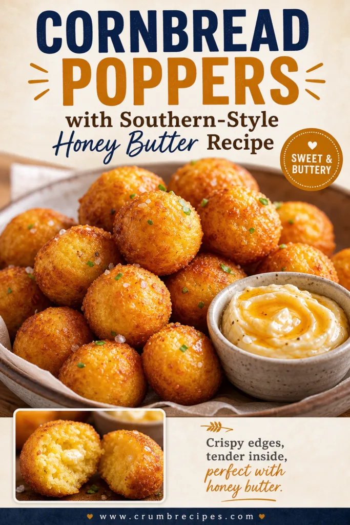 Cornbread Poppers with Southern-Style Honey Butter Recipe