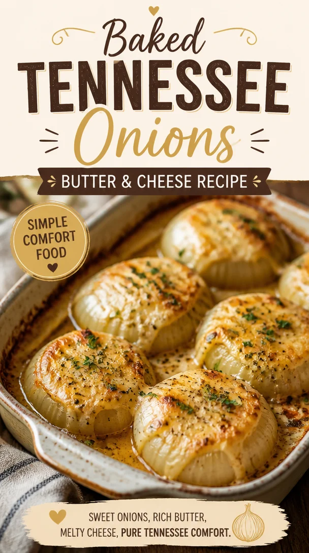 Baked Tennessee Onions: Butter and Cheese Recipe