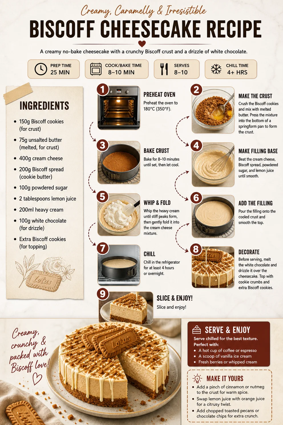 Biscoff Cheesecake Recipe Biscoff cheesecake Biscoff Cheesecake Recipe