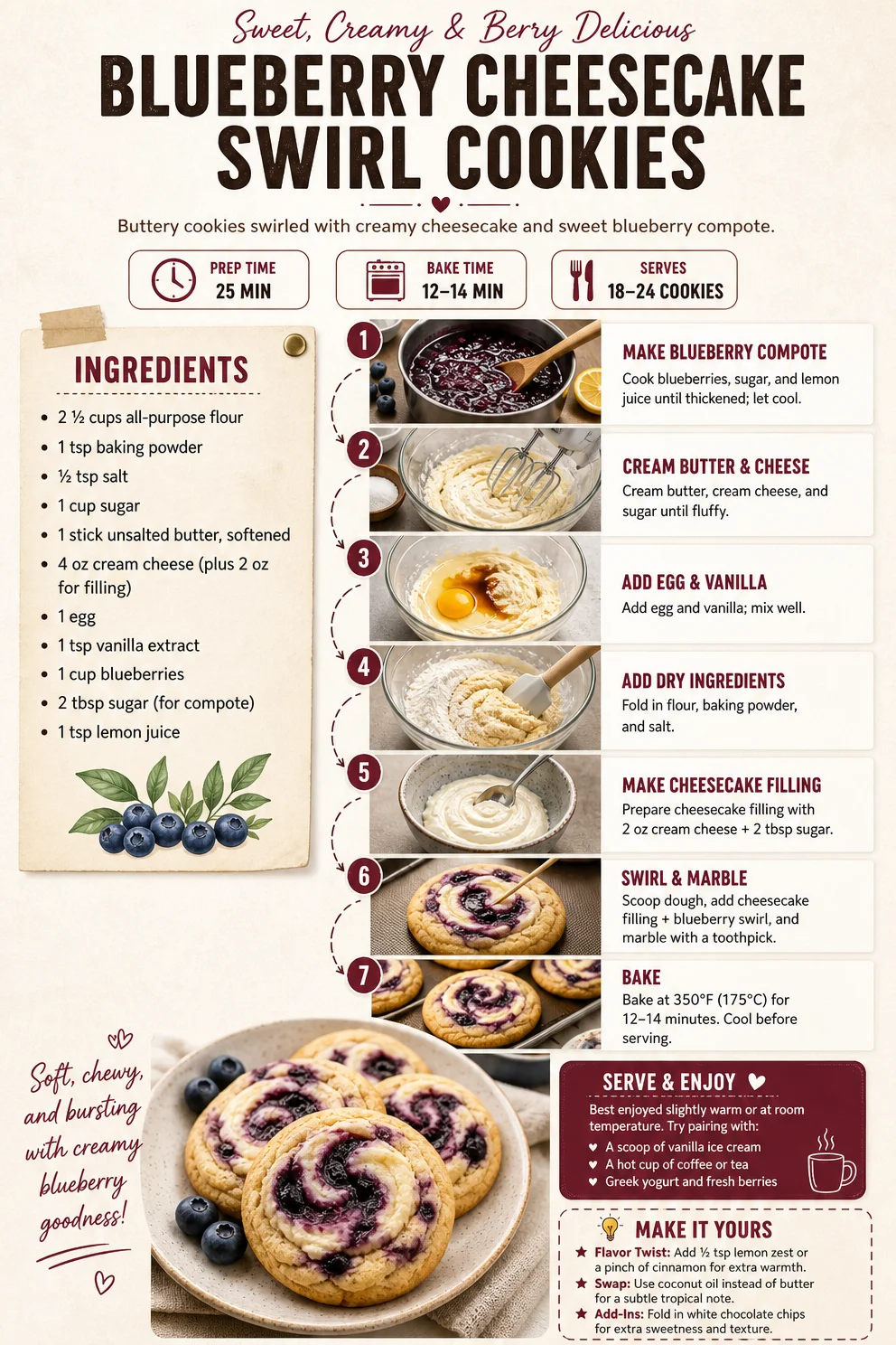 Blueberry Cheesecake Swirl Cookies Blueberry Cheesecake Cookies Blueberry Cheesecake Swirl Cookies
