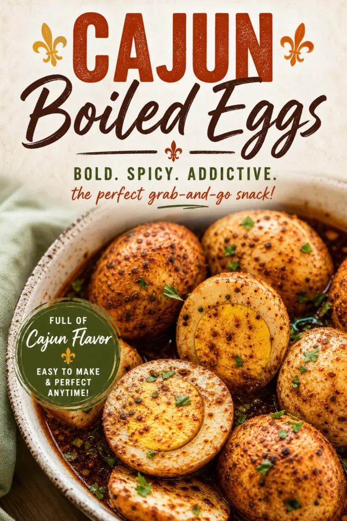 Cajun Boiled Eggs with Spicy Garlic Butter Sauce: A Keto-Friendly Late-Night Snack You’ll Love!