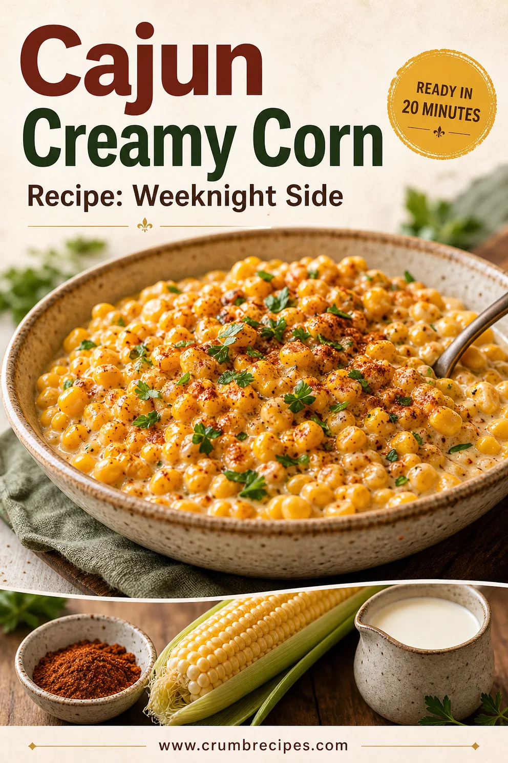 Cajun Creamy Corn Recipe: Weeknight Side Cajun Creamy Corn Cajun Creamy Corn Recipe: Weeknight Side